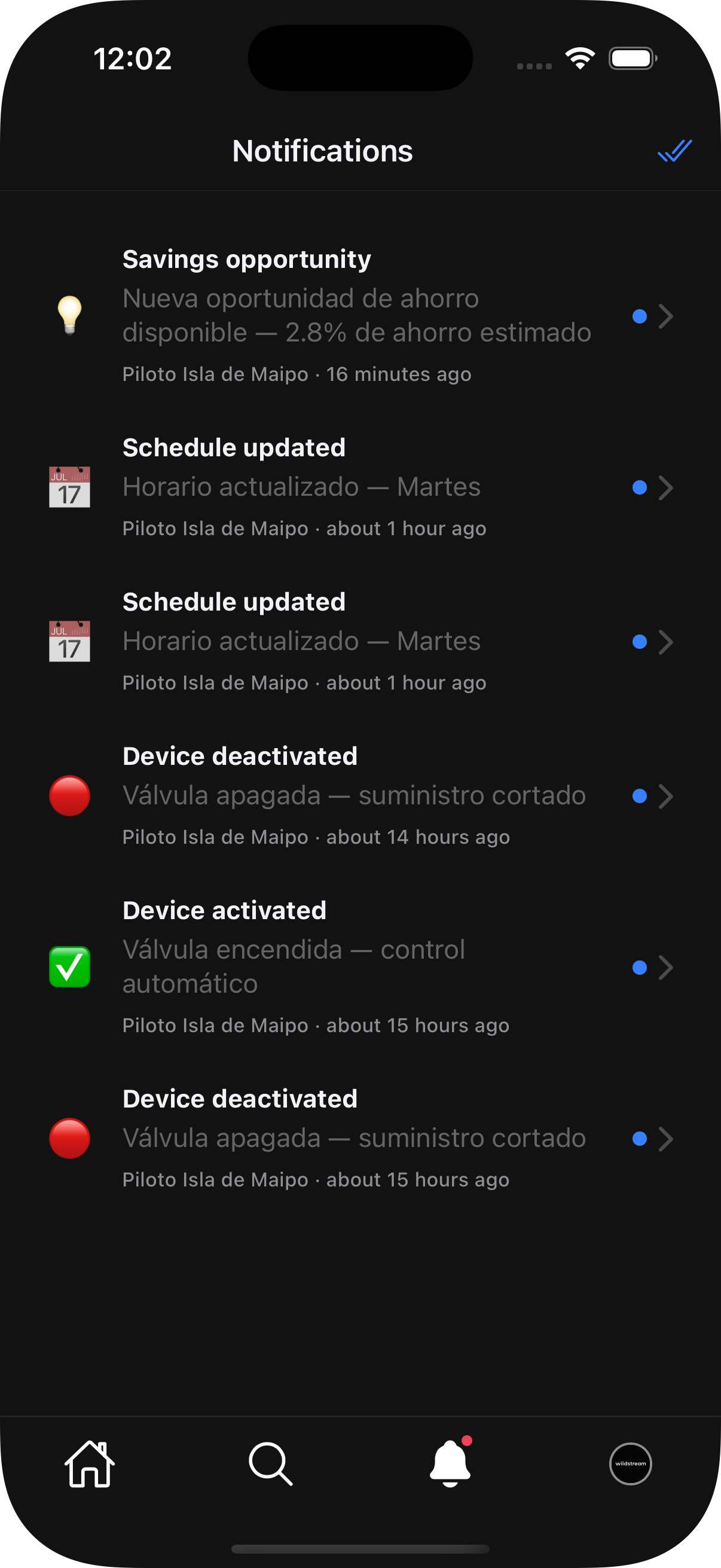 Notifications and alerts